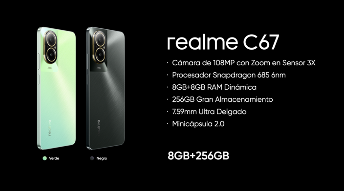 realme c67: El campeón de los megapíxeles que ofrece calidad, diseño y rendimiento a bajo costo