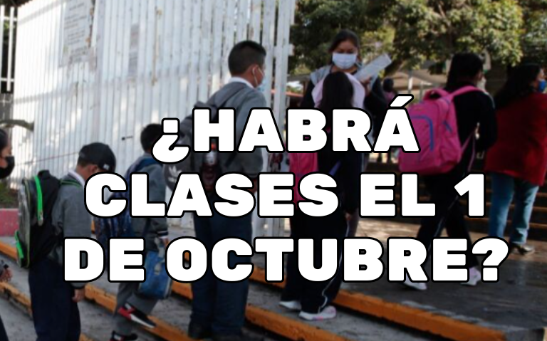 ¿Habrá clases el 1 de octubre?