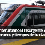 Tren Interurbano El Insurgente: costos, horarios y tiempos de traslado