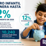 Ahorro infantil genera rendimientos de hasta 12% en 2026 mientras México carece de educación financiera: Afore SURA