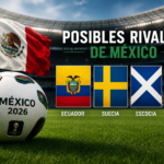 Estos son los posibles rivales de México en dieciseisavos del Mundial 2026