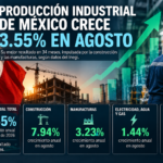 Producción industrial registra su mayor crecimiento en 34 meses: Inegi