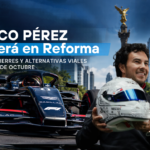 Checo Pérez correrá en Reforma: horario, cierres y alternativas viales para este 28 de octubre